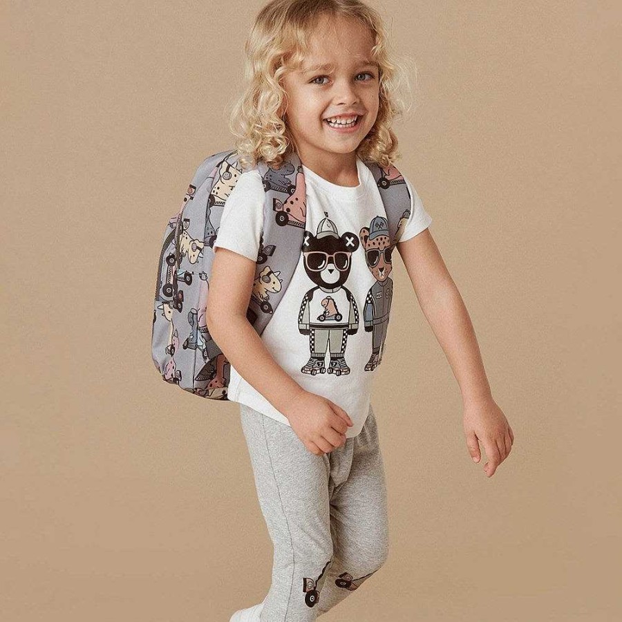 Fashion Huxbaby Kid'S Clothing - Other | Huxbaby: Backpack Dino Racer Slate