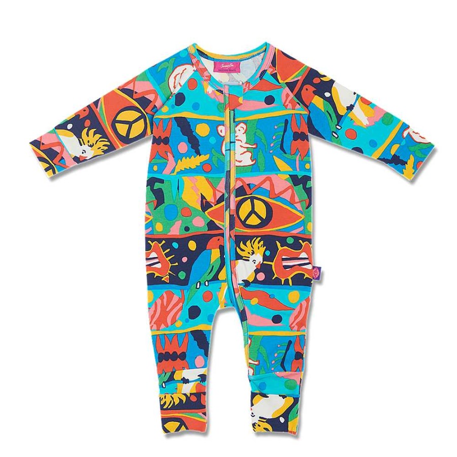 Fashion Halcyon Nights Baby & Toddler Clothing - Other | Halcyon Nights: Long Sleeve Zip Suit Bush Paradise