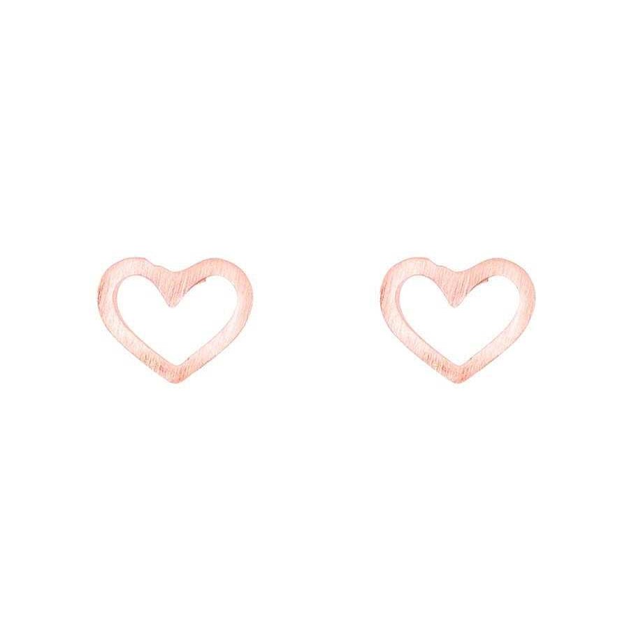 Jewellery Short Story | Short Story: Earring Heart Stencil Rose Gold