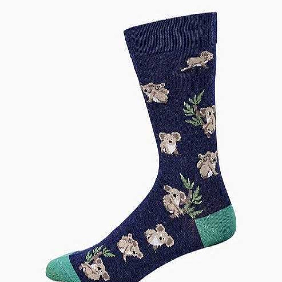 Fashion Bamboozld Socks | Bamboozld: Mens Koala Navy Bamboo Sock