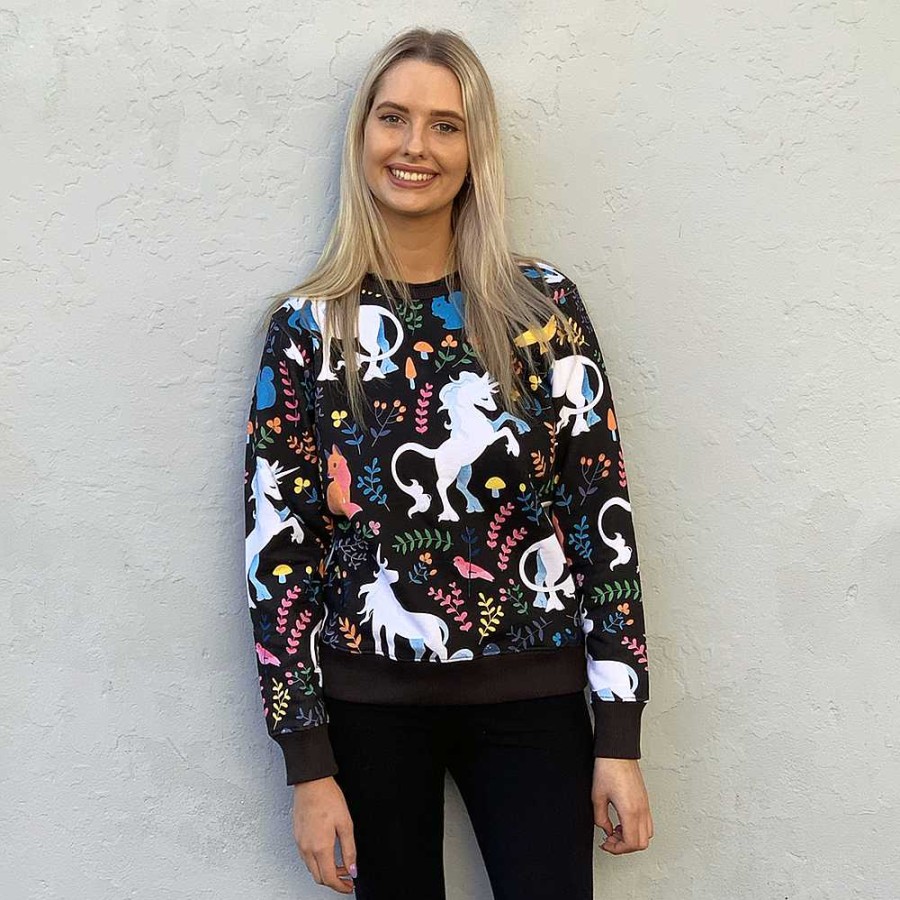 Fashion Monsterthreads Unisex Crew Neck Jumpers | Unicorns Womens Jumper