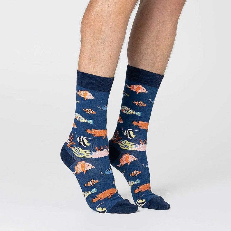 Fashion Spencer Flynn Socks | Spencer Flynn: Mens Friends & Anemones Sock