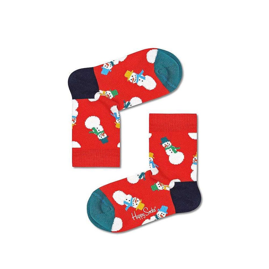 Fashion Happy Socks Socks | Happy Socks: Kids Snowman 4-6Y