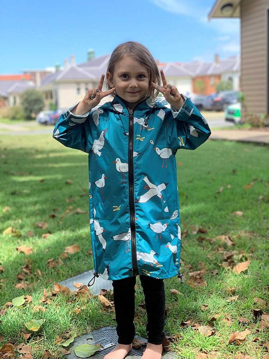 Fashion Monsterthreads Kid'S Raincoats | Raincoat: Seagulls Kids