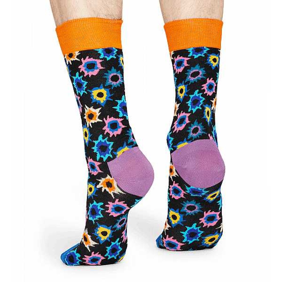 Fashion Happy Socks Socks | Happy Socks: Bang Black