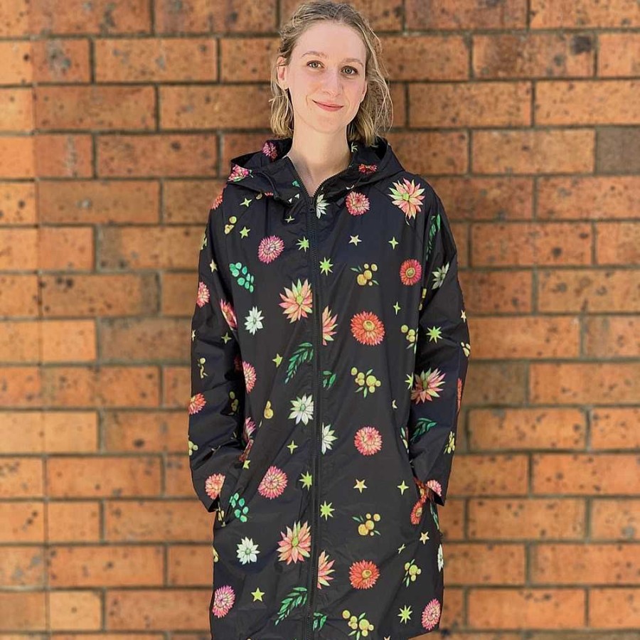 Out+About Monsterthreads | Raincoat: Aussie Black Cockatoo