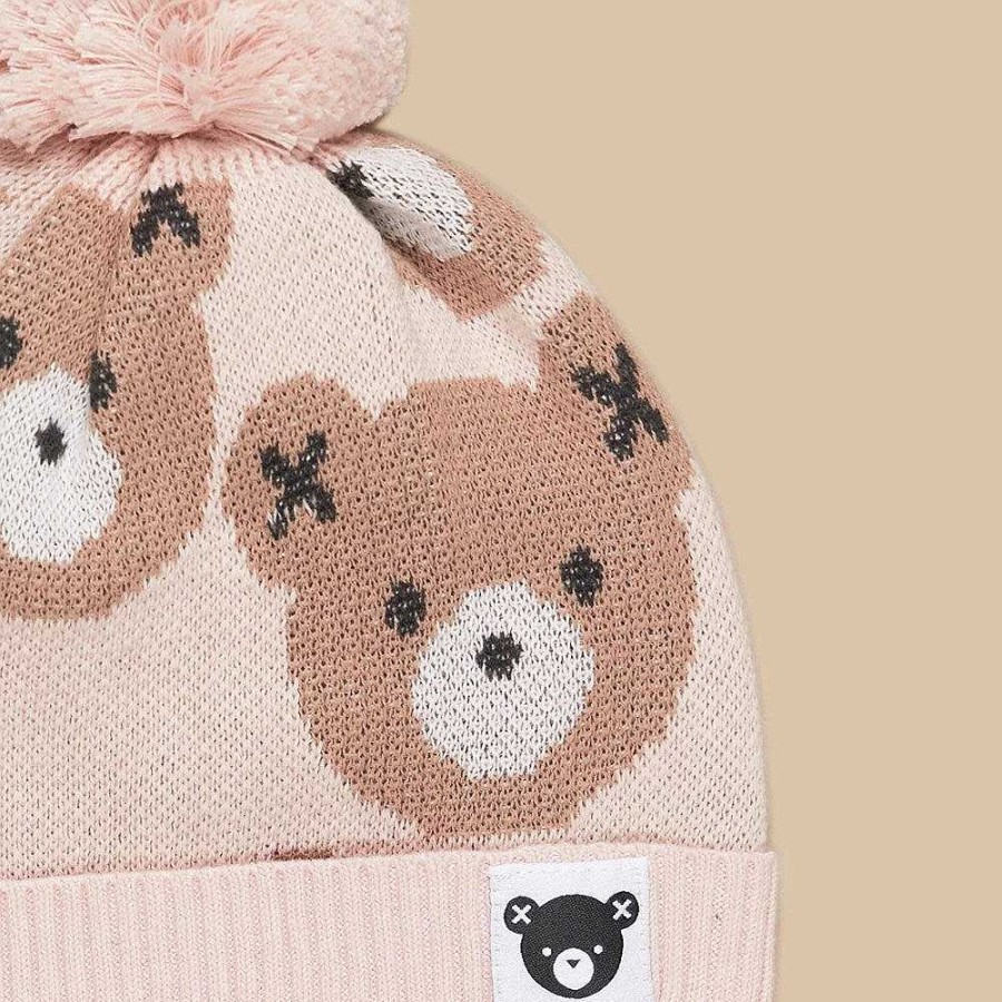 Fashion Huxbaby Kid'S Clothing - Other | Huxbaby: Knit Beanie Huxbear Rose