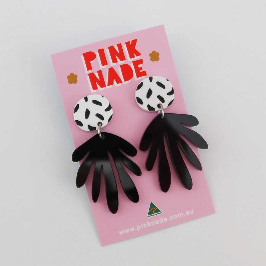 Jewellery Pink Nade | Pink Nade: Deanne Earrings Spot Black