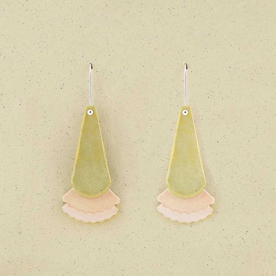 Jewellery Erin Lightfoot | Erin Lightfoot: Earring Bell Flowers Pink & Dune