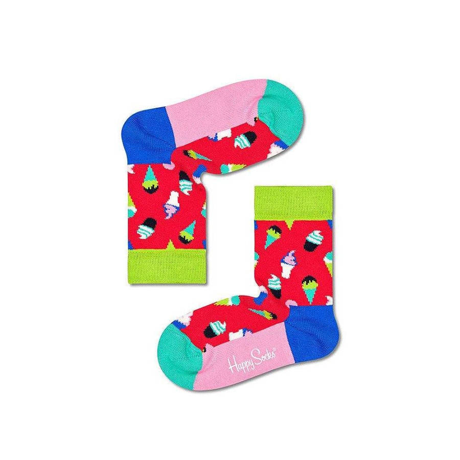 Fashion Happy Socks Socks | Happy Socks: Kids Ice Cream Pink