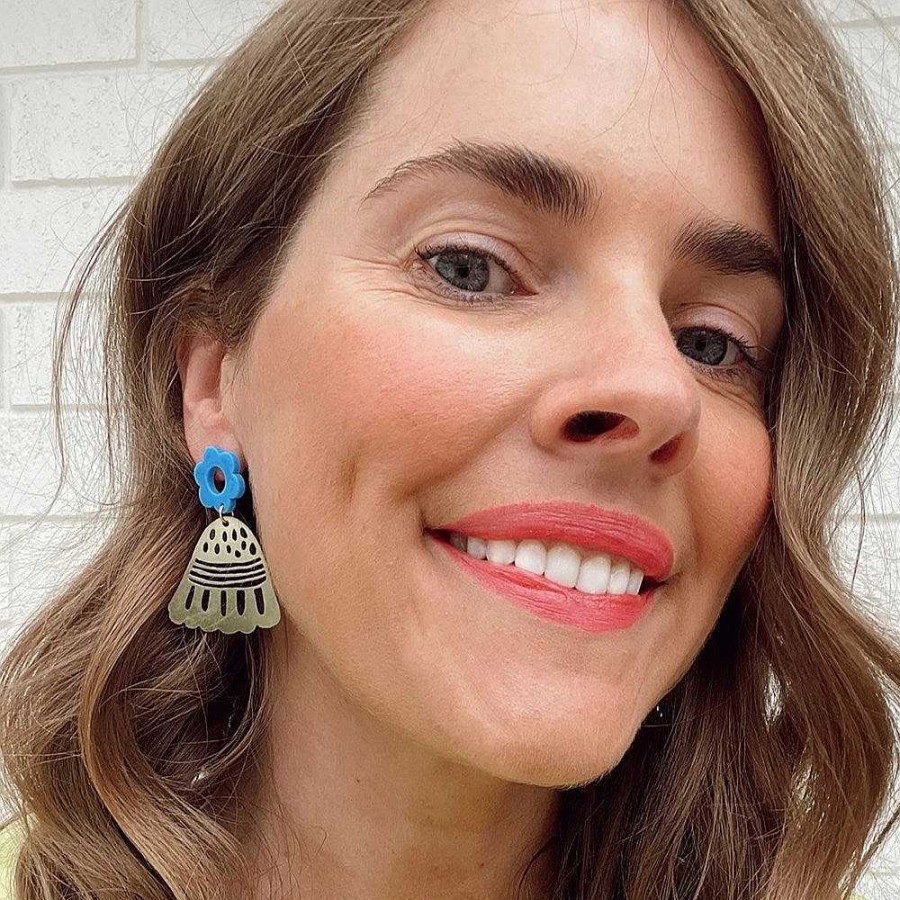 Jewellery Middle Child | Middle Child: Petal Pop Earrings Blue