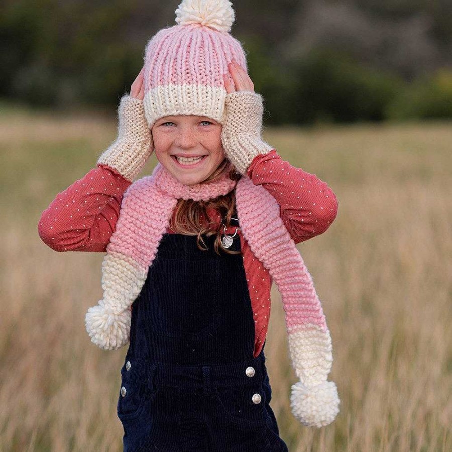 Out+About acorn kids | Acorn Kids: Traveller Chunky Scarf Pink