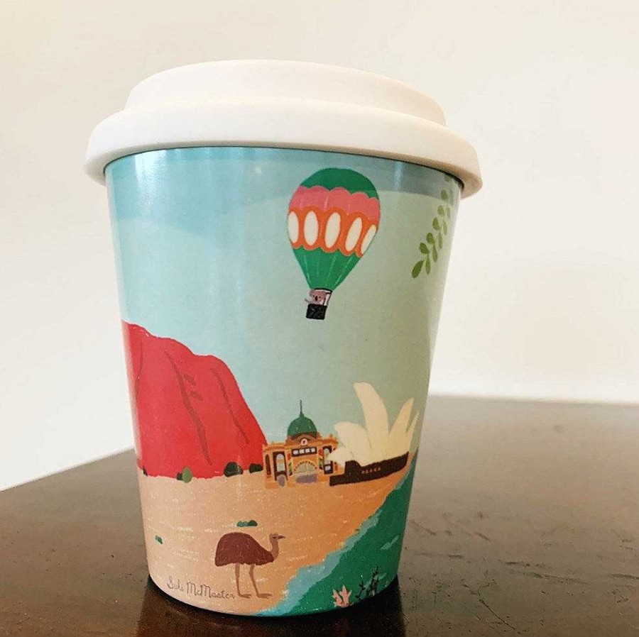 Out+About SUKI MCMASTER | Suki Mcmaster: Bamboo Travel Cup Large Uluru