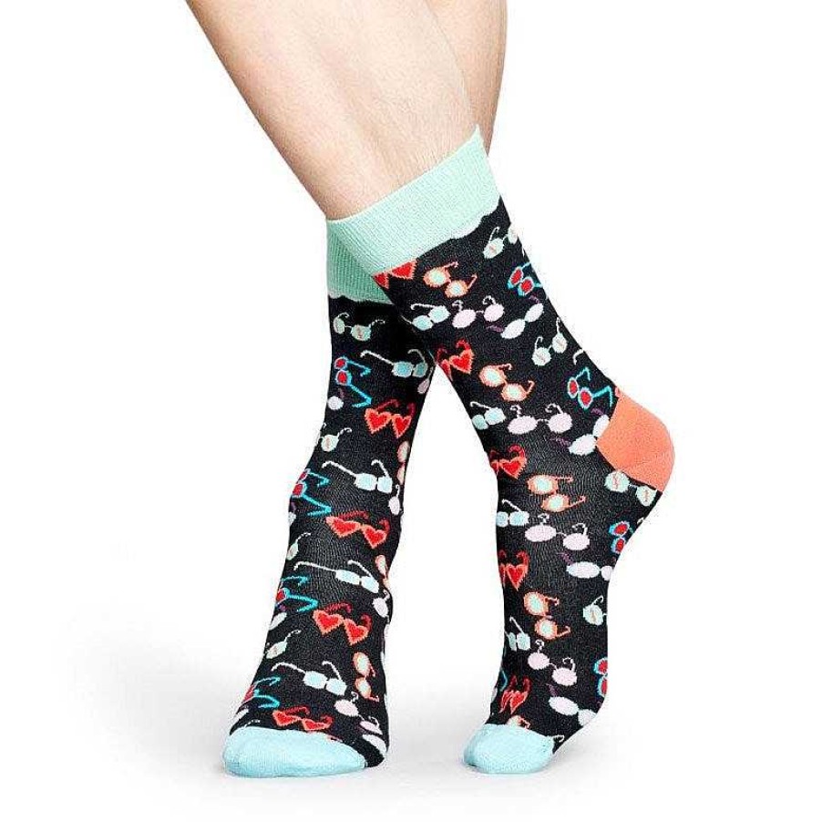 Fashion Happy Socks Socks | Happy Socks: Shades Sock Black