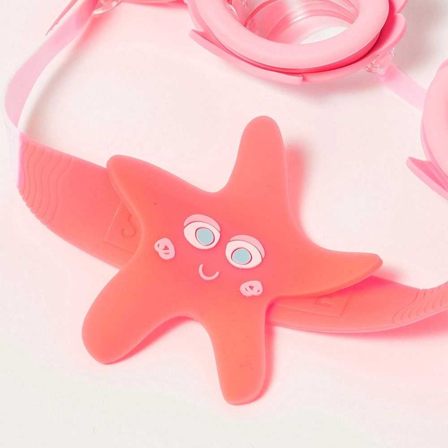 Out+About Sunnylife | Sunnylife: Mini Swim Goggles Melody The Mermaid Neon Strawberry