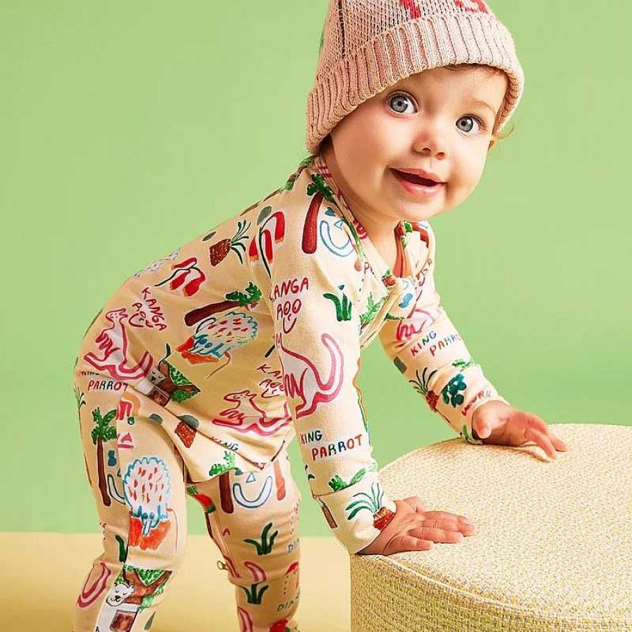 Fashion Halcyon Nights Baby & Toddler Clothing - Other | Halcyon Nights: Long Sleeve Zip Suit Coo-Ee!