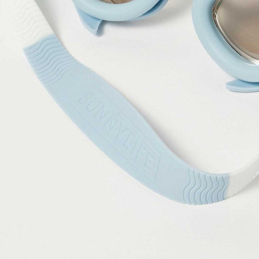 Out+About Sunnylife | Sunnylife: Mini Swim Goggles Salty The Shark Aqua