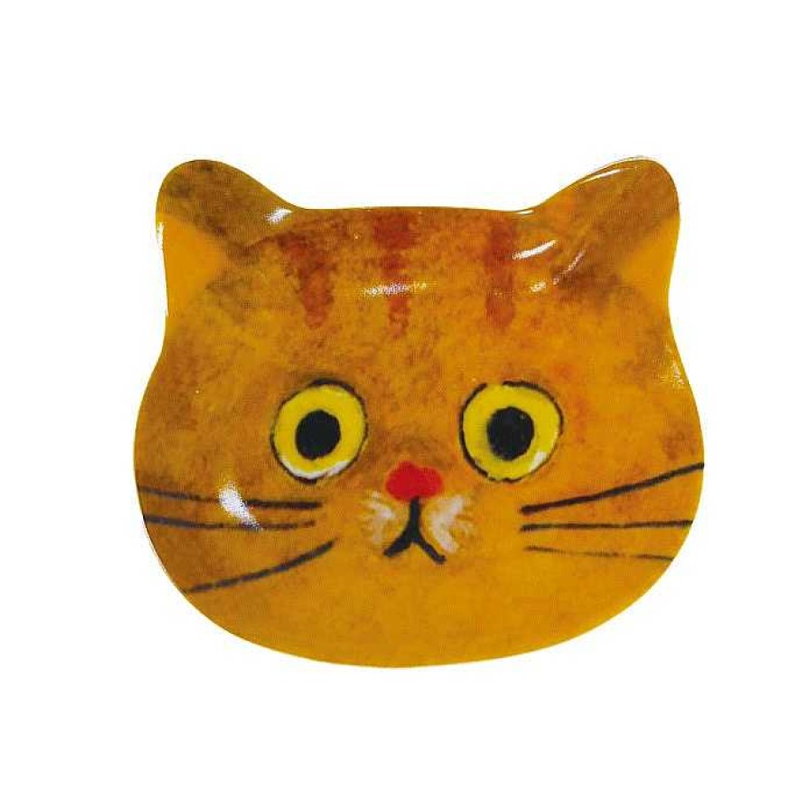 Fashion E-minette Hats | E-Minette: Mamezara Trinket Tray Chatora Ginger Cat Face