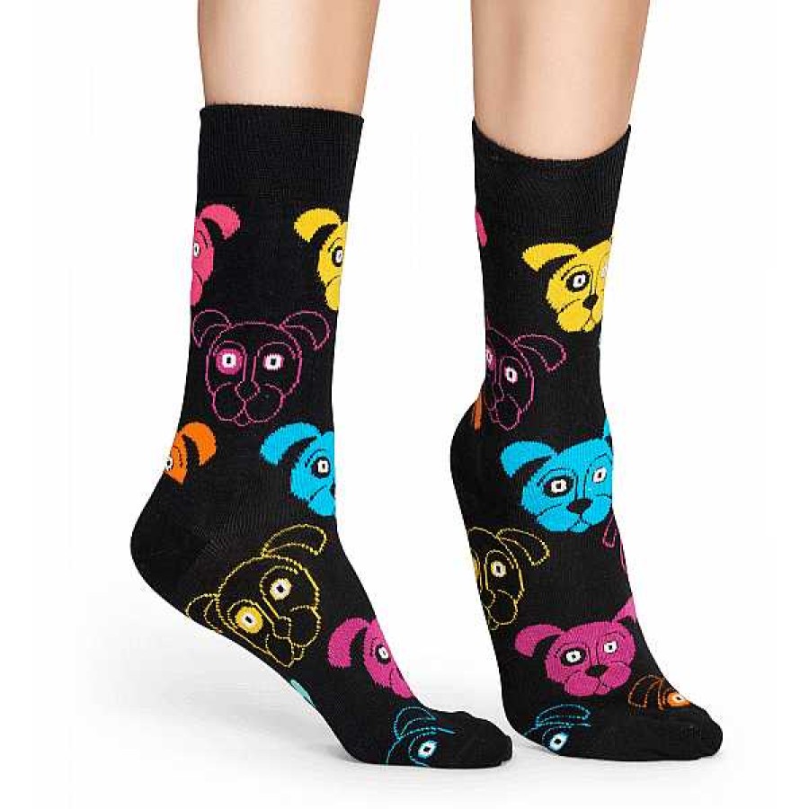 Fashion Happy Socks Socks | Happy Socks: Dog Black Multi