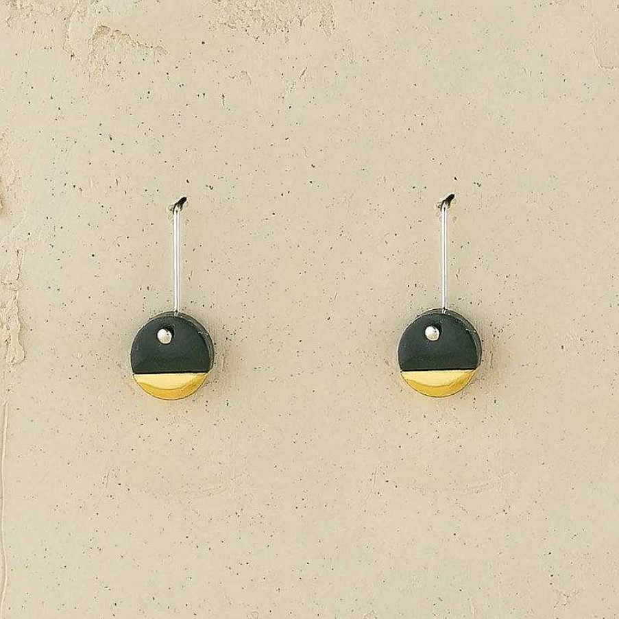 Jewellery Erin Lightfoot | Erin Lightfoot: Earring Spot Drops Green