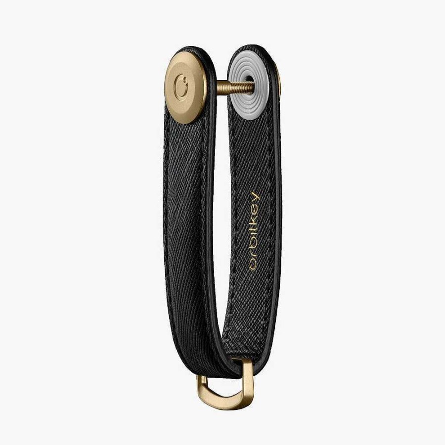 Out+About OrbitNew | Orbitkey: 2.0 Saffiano Leather Liquorice Black