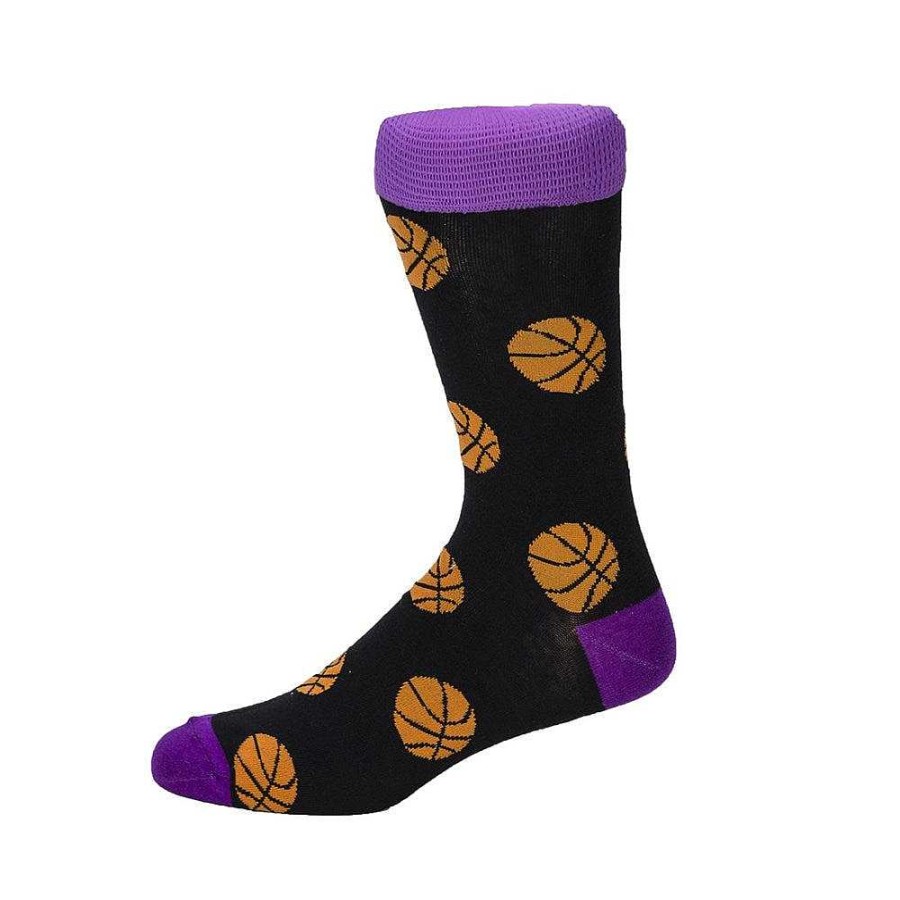 Fashion My2Socks Socks | My2Socks: Basketball Black