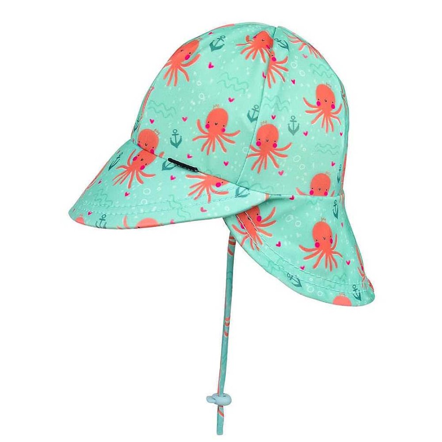 Fashion Bedhead Hats | Bedhead: Girls Beach Legionnaire Hat Octopus 1-2Y