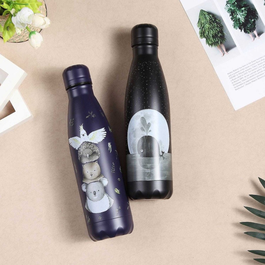 Out+About Monsterthreads | Water Bottle: Whalemoon 500Ml