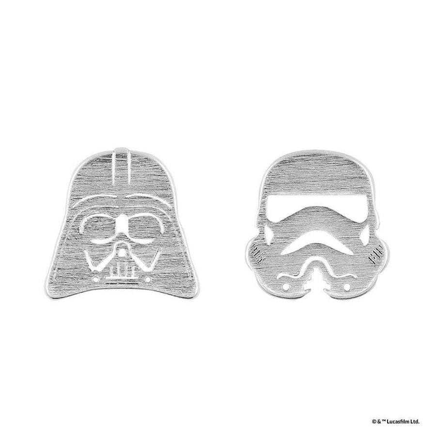 Jewellery Short Story | Short Story: Star Wars Earring Darth Vader & Stormtrooper Silver