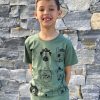 Fashion Monsterthreads Kid'S T-Shirts | Ocean Dogs Kashmir Green Kids Tee