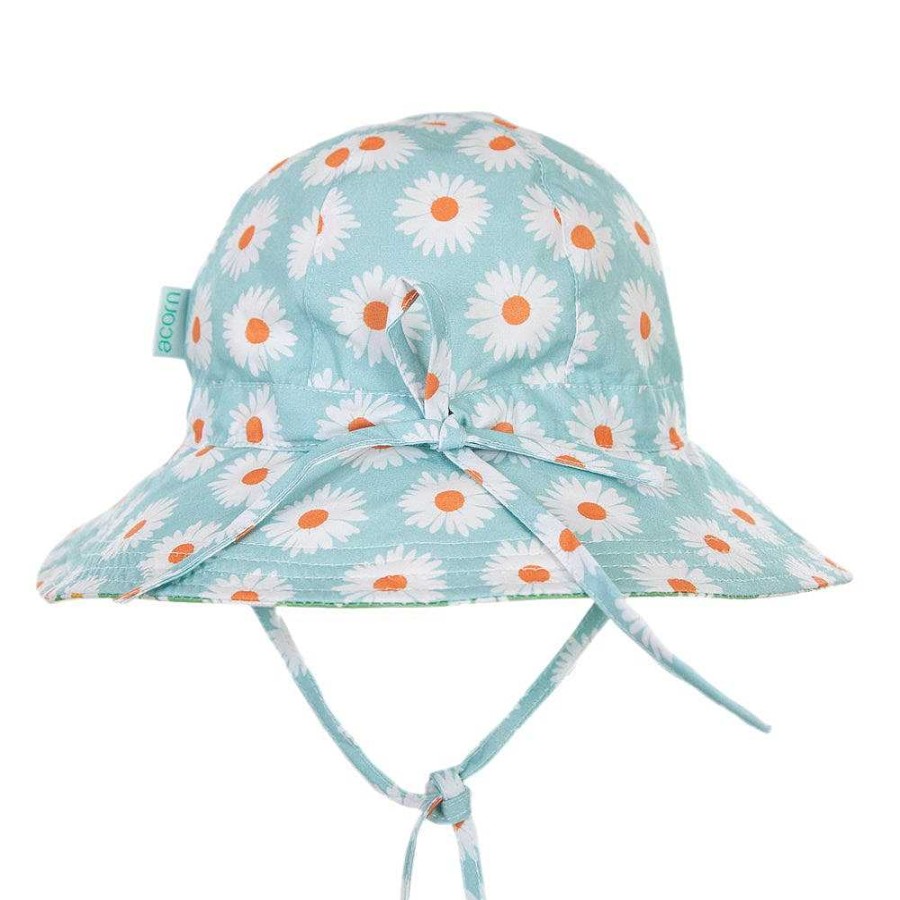 Fashion acorn kids Hats | Acorn Kids: Daisy Reversible Hat Turquoise Green