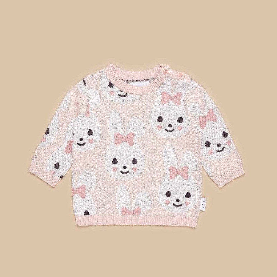 Fashion Huxbaby Kid'S Clothing - Other | Huxbaby: Knit Jumper Bunny Rose