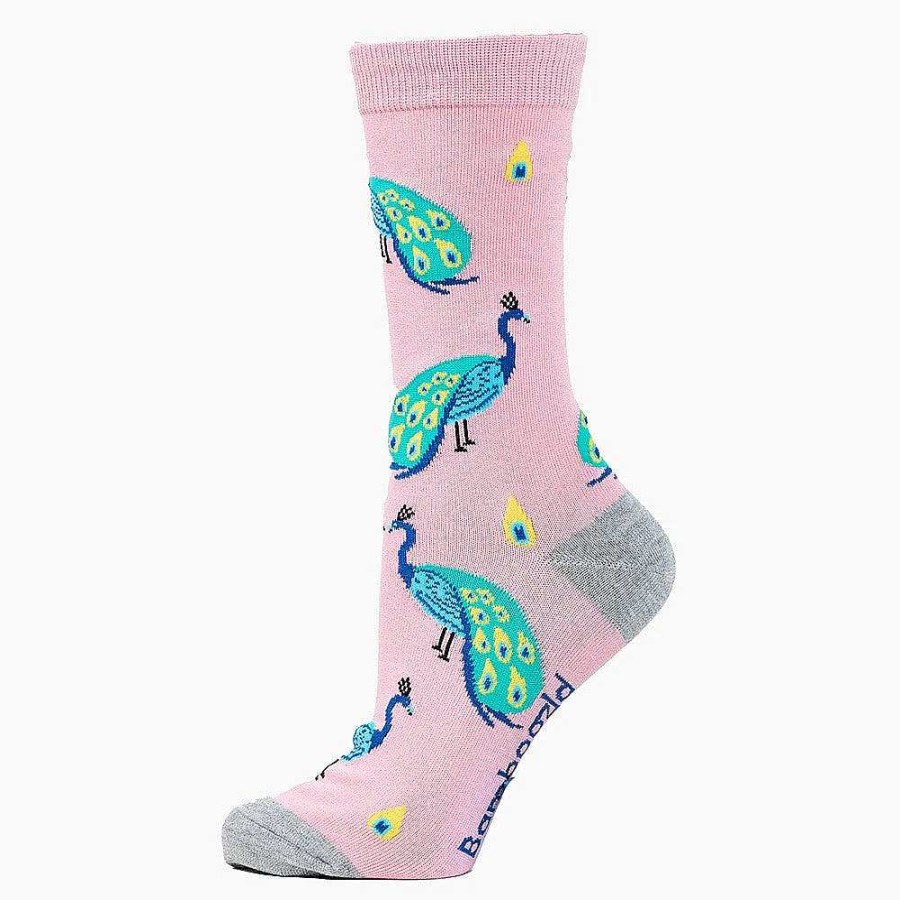 Fashion Bamboozld Socks | Bamboozld: Womens Peacock Pink Bamboo Sock