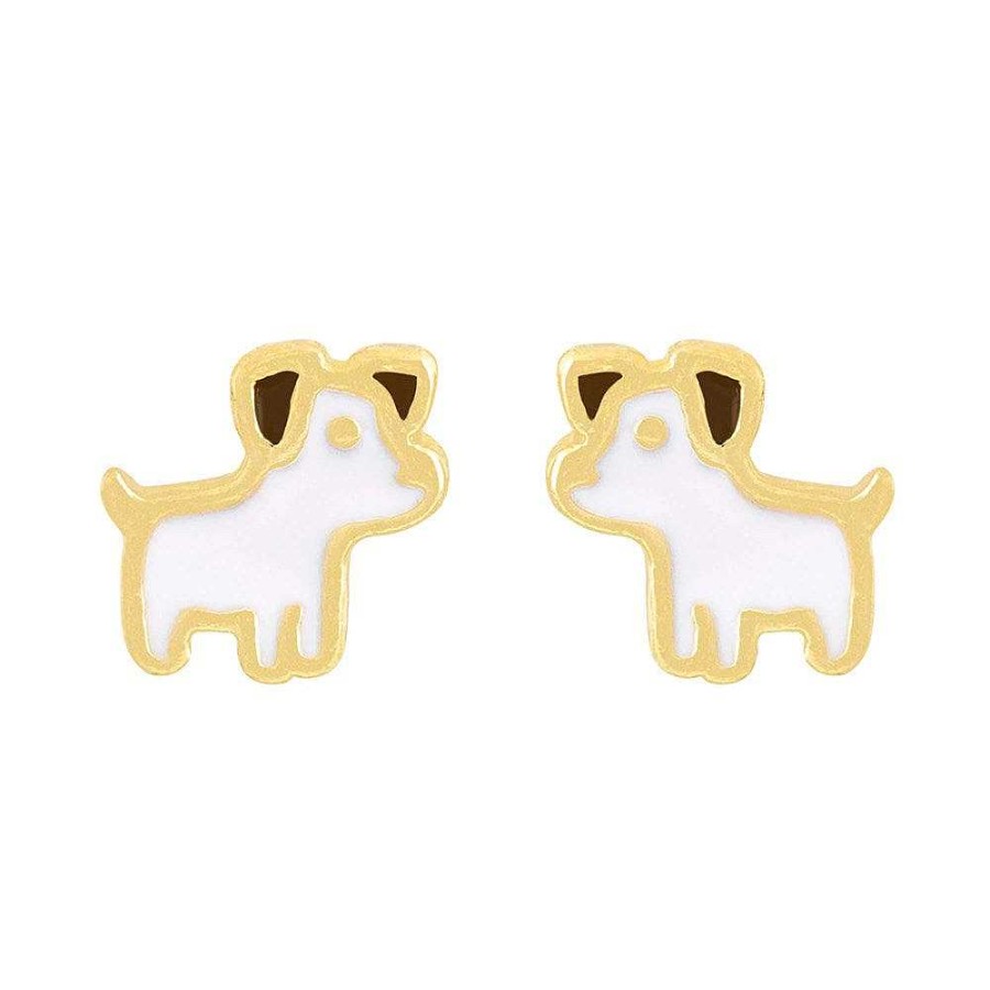 Jewellery Short Story | Short Story: Earring Epoxy Dog Gold