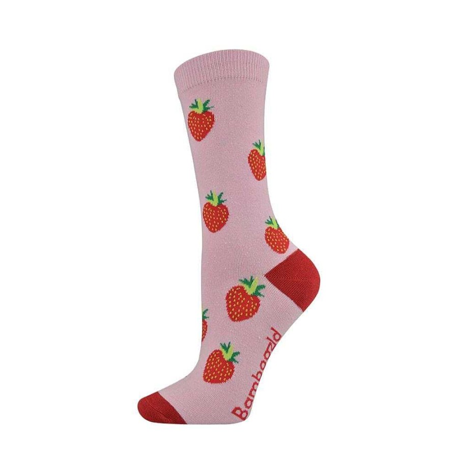 Fashion Bamboozld Socks | Bamboozld: Womens Strawberry Bamboo Sock