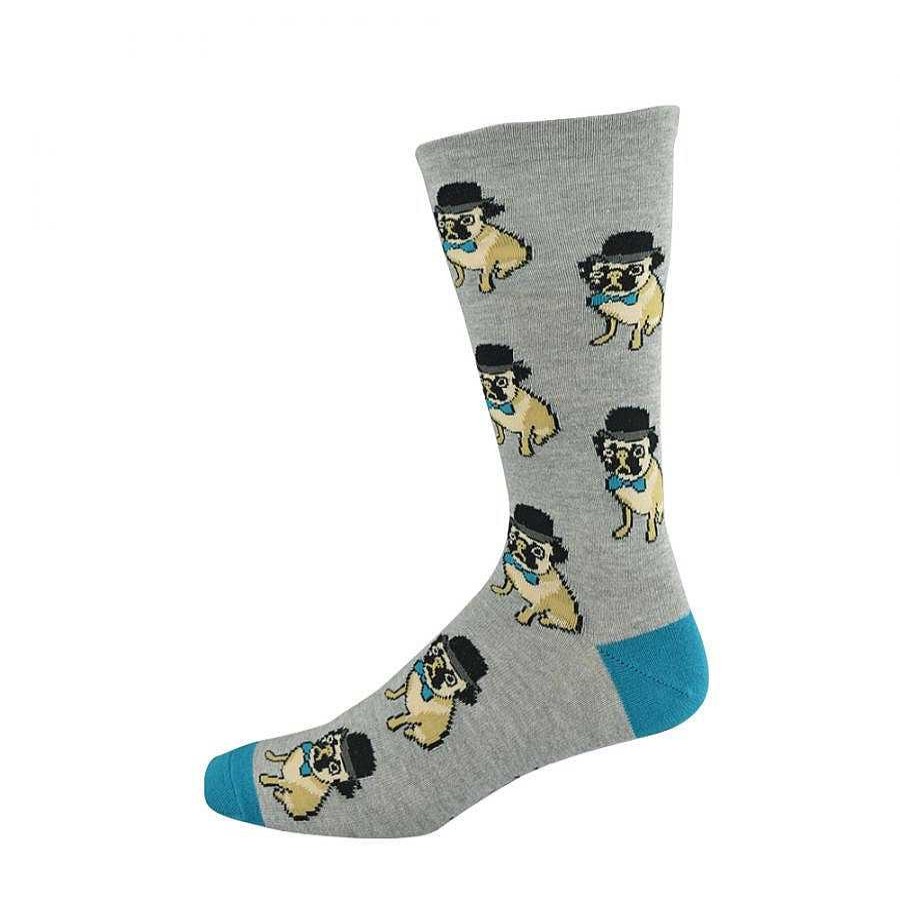 Fashion Bamboozld Socks | Bamboozld: Mens Hipster Pug Bamboo Sock