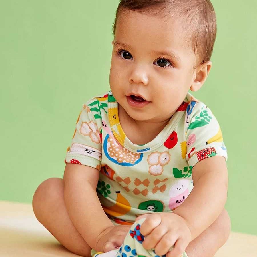 Fashion Halcyon Nights Kid'S Clothing - Other | Halcyon Nights: Short Sleeve Bodysuit Yummy Tummy