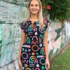 Fashion Monsterthreads Women'S Print Skirts & Dresses | Rainbow Party Womens Dress