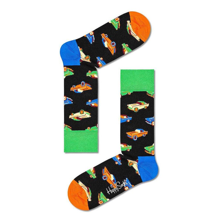 Fashion Happy Socks Socks | Happy Socks: Car Black Ml