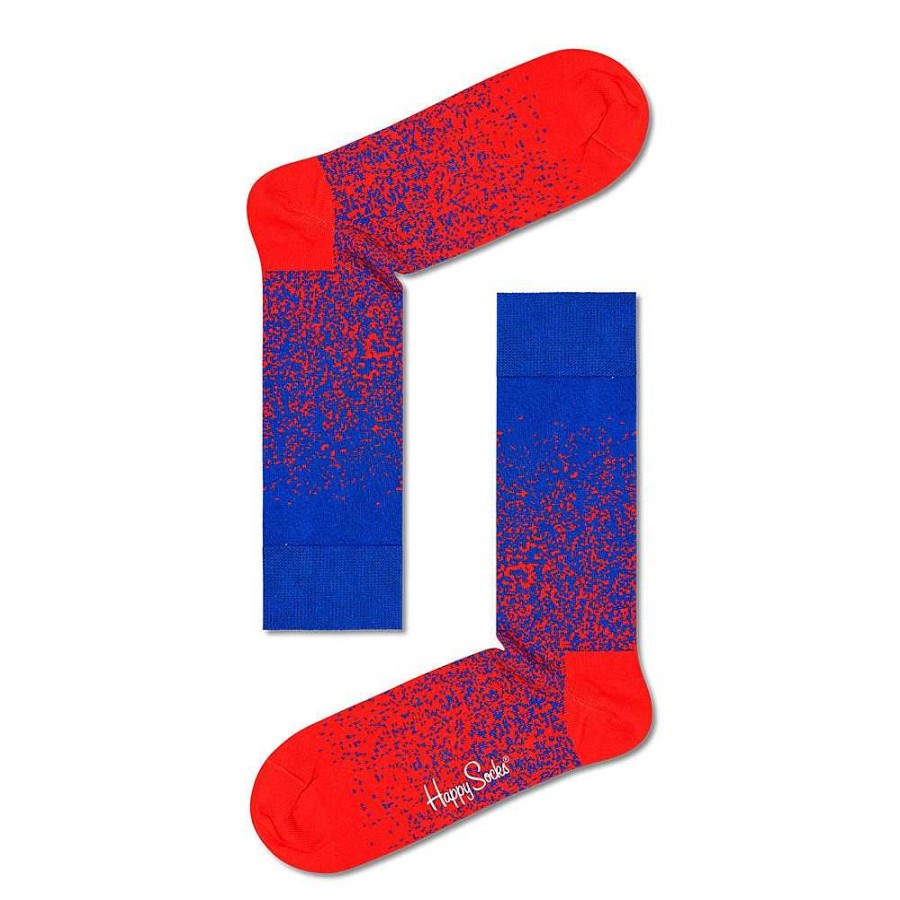 Fashion Happy Socks Socks | Happy Socks: Stardust Red Blue