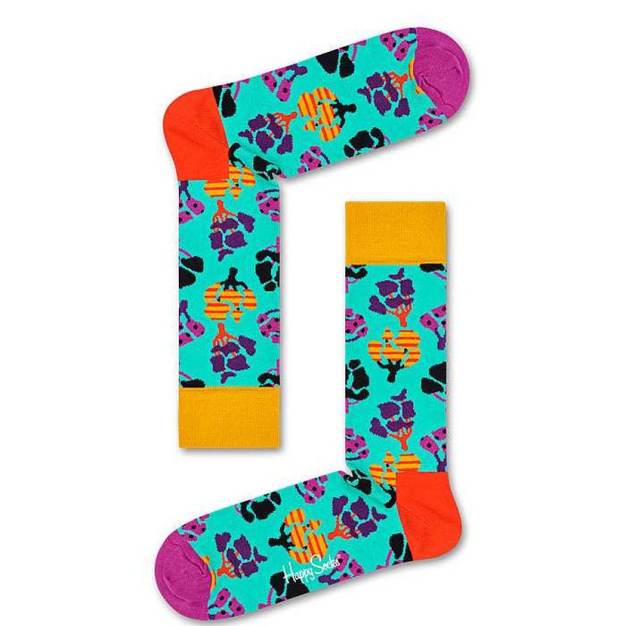 Fashion Happy Socks Socks | Happy Socks: Tree Aqua