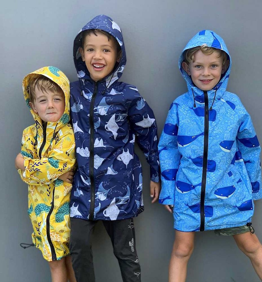 Fashion Monsterthreads Kid'S Raincoats | Raincoat: Singing Whales Kids