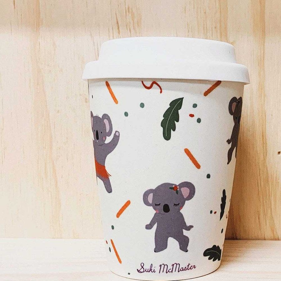 Out+About SUKI MCMASTER | Suki Mcmaster: Bamboo Travel Cup Small Koala