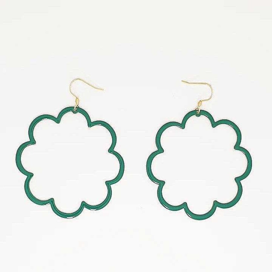 Jewellery Middle Child | Middle Child: Pirouette Earrings Emerald