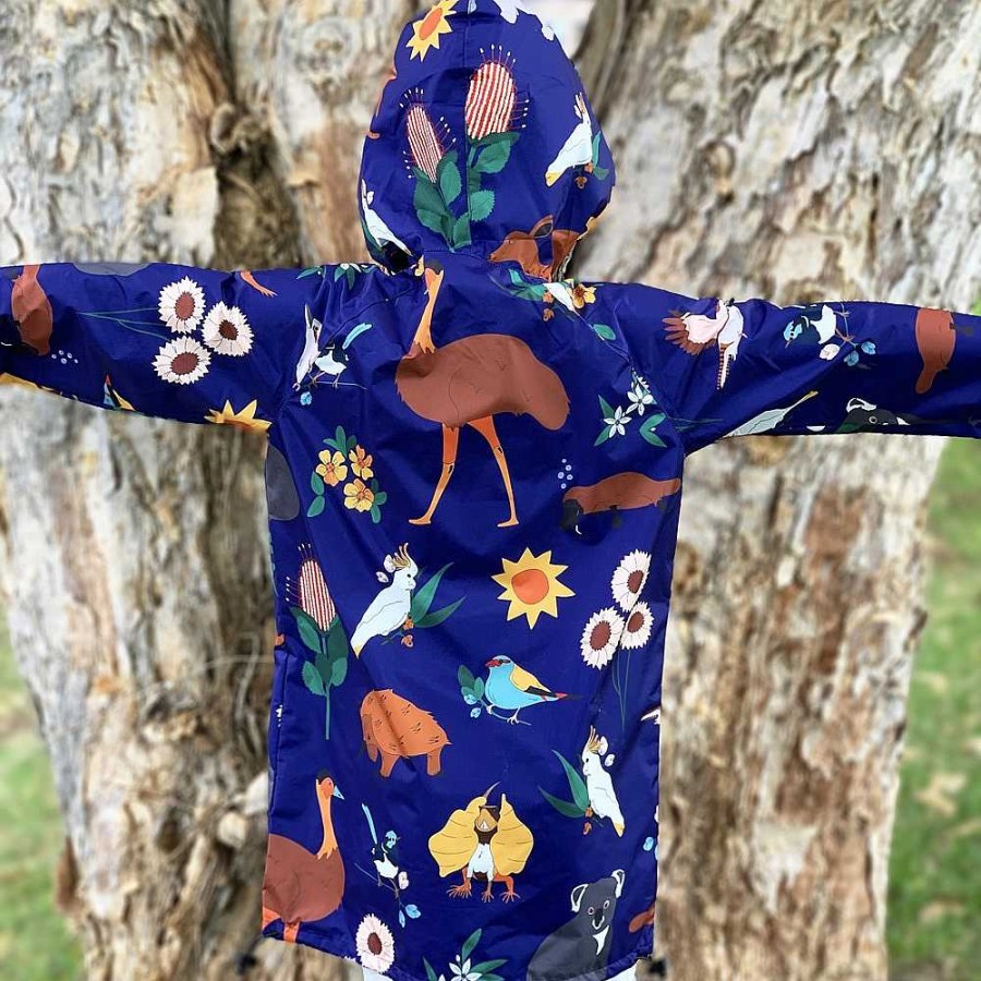 Fashion Monsterthreads Kid'S Raincoats | Raincoat: Aussie Wildlife Kids