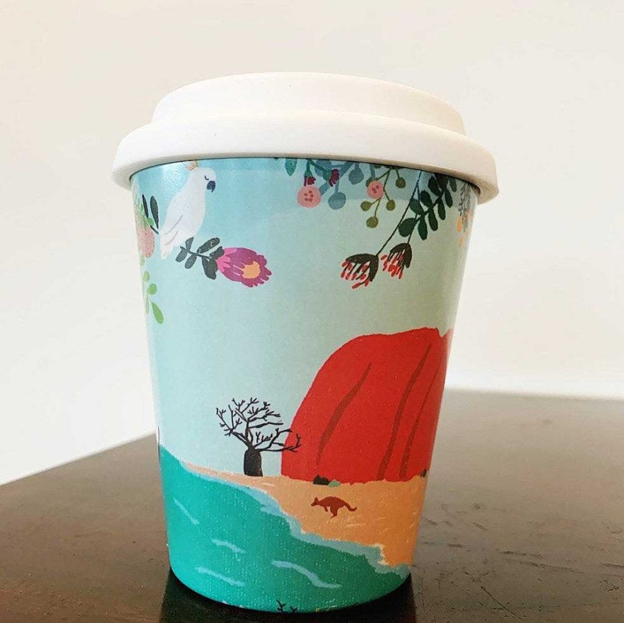 Out+About SUKI MCMASTER | Suki Mcmaster: Bamboo Travel Cup Large Uluru