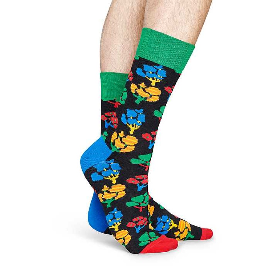 Fashion Happy Socks Socks | Happy Socks: Tree Black Multi