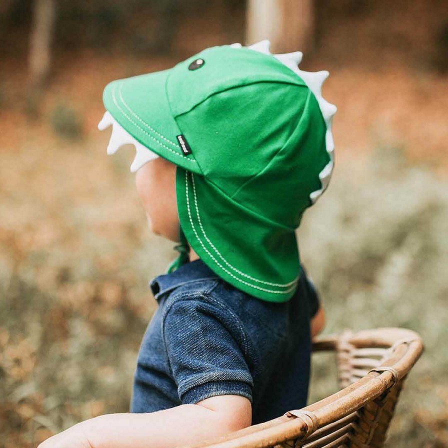 Fashion Bedhead Hats | Bedhead: Legionnaire Flap Sun Hat Dinosaur Green