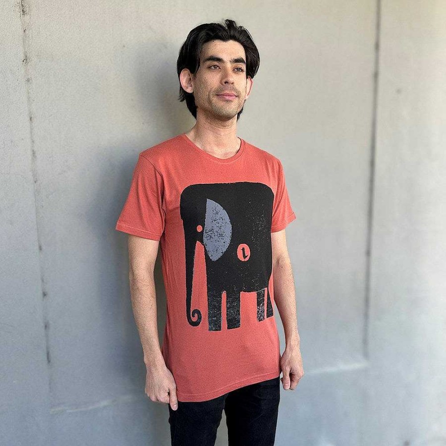 Fashion Monsterthreads Men'S T-Shirts | Elephant+Bird Ginger Spice Mens Tee