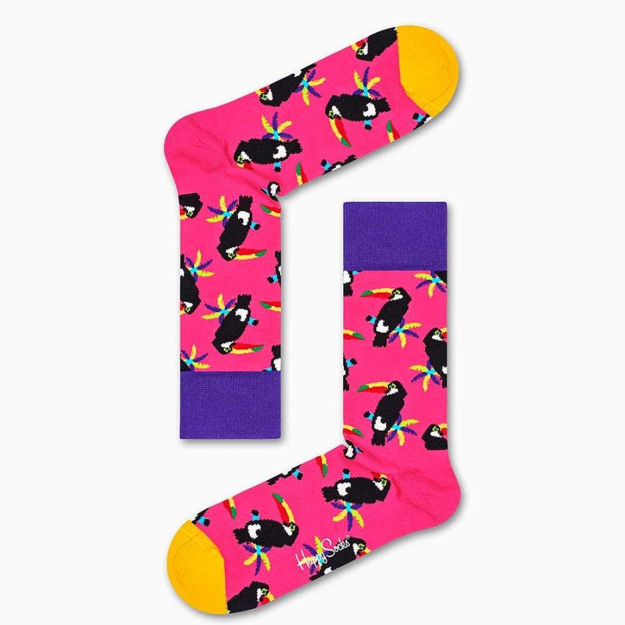 Fashion Happy Socks Socks | Happy Socks: Toucan Pink